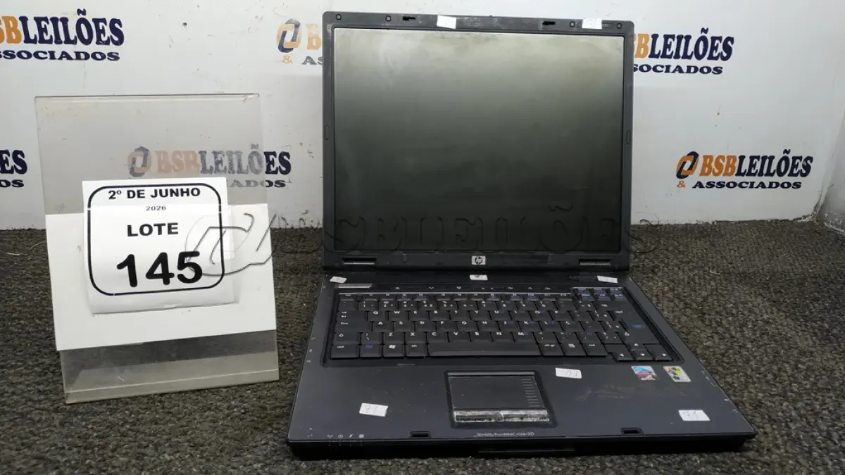 LOTE 145 - 01 NOTEBOOK MARCA HP SEM FONTE. (NO ESTADO) ATENÇÃO! FAZER A VISITAÇÃO ANTES DE ARREMATAR, NÃO SABEMOS SE FUNCIONA, LEILÃO NÃO TEM GARANTIA E NEM DEVOLUÇÃO, SUJEITO A POSSÍVEIS AVARIAS VISÍVEIS/OCULTAS E/OU AUSÊNCIA DE COMPONENTES.