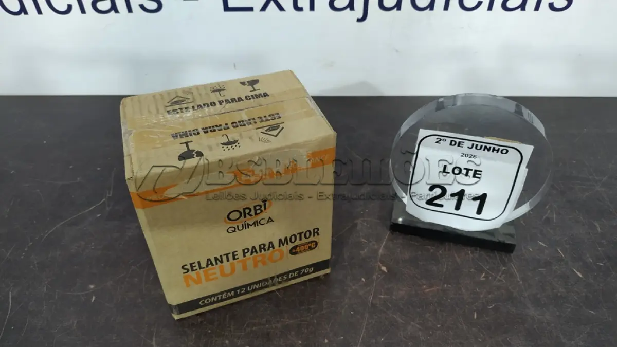 LOTE 211 - 12 BISNAGAS DE ADESIVO DE SILICONE NEUTRO DE 70G MARCA ORBI QUÍMICA. (NO ESTADO) ATENÇÃO! FAZER A VISITAÇÃO ANTES DE ARREMATAR, NÃO SABEMOS SE FUNCIONA, LEILÃO NÃO TEM GARANTIA E NEM DEVOLUÇÃO, SUJEITO A POSSÍVEIS AVARIAS VISÍVEIS/OCULTAS E/OU AUSÊNCIA DE COMPONENTES.