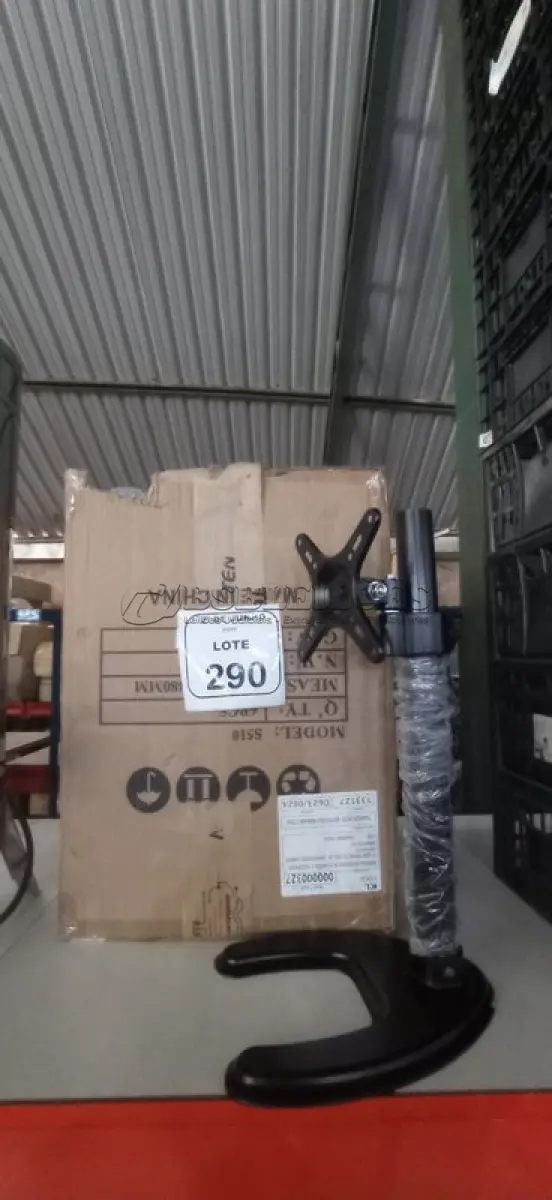 LOTE 290 - 06 SUPORTES DE MONITOR MARCA DATEN. (NO ESTADO) ATENÇÃO! FAZER A VISITAÇÃO ANTES DE ARREMATAR, NÃO SABEMOS SE FUNCIONA, LEILÃO NÃO TEM GARANTIA E NEM DEVOLUÇÃO, SUJEITO A POSSÍVEIS AVARIAS VISÍVEIS/OCULTAS E/OU AUSÊNCIA DE COMPONENTES.