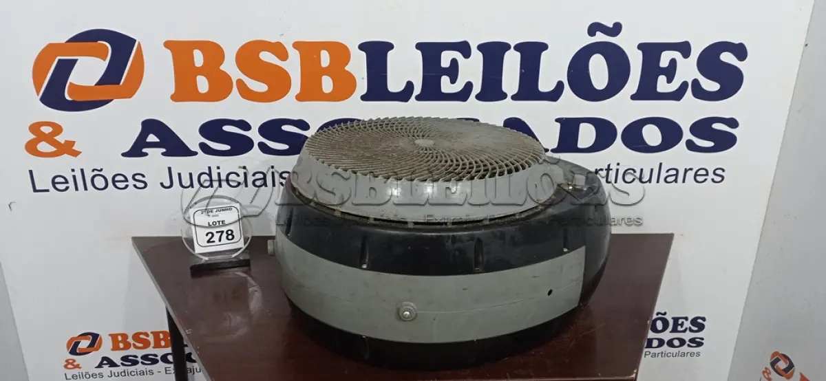 LOTE 278 - 01 CLIMATIZADOR MODELO CASSINO MARCA JOAPE. (NO ESTADO) ATENÇÃO! FAZER A VISITAÇÃO ANTES DE ARREMATAR, NÃO SABEMOS SE FUNCIONA, LEILÃO NÃO TEM GARANTIA E NEM DEVOLUÇÃO, SUJEITO A POSSÍVEIS AVARIAS VISÍVEIS/OCULTAS E/OU AUSÊNCIA DE COMPONENTES.