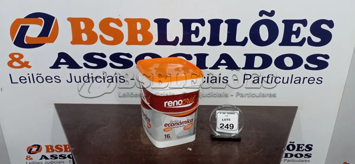 LOTE 249 - 01 BALDE DE SELADOR ACRÍLICO 16L INTERIOR/EXTERIOR MARCA RENOCRIL. (NO ESTADO) ATENÇÃO! FAZER A VISITAÇÃO ANTES DE ARREMATAR, NÃO SABEMOS SE FUNCIONA, LEILÃO NÃO TEM GARANTIA E NEM DEVOLUÇÃO, SUJEITO A POSSÍVEIS AVARIAS VISÍVEIS/OCULTAS E/OU AUSÊNCIA DE COMPONENTES.