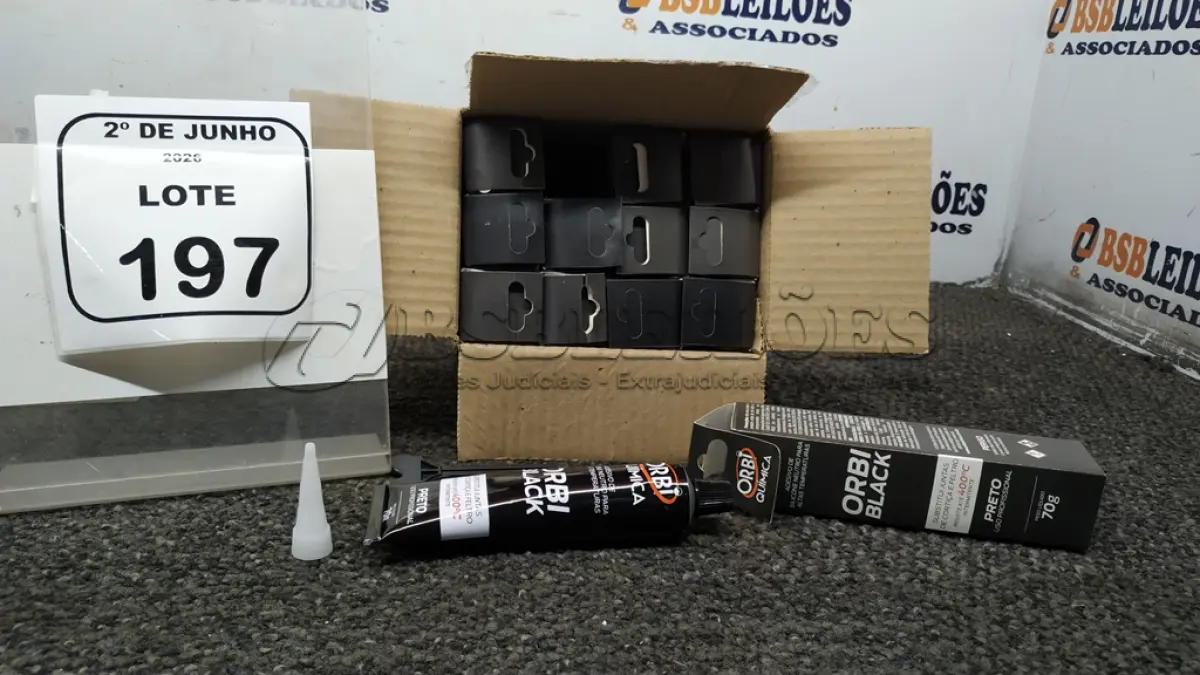 LOTE 197 - 12 BISNAGAS DE ADESIVO DE SILICONE NEUTRO DE 70G MARCA ORBI QUÍMICA. (NO ESTADO) ATENÇÃO! FAZER A VISITAÇÃO ANTES DE ARREMATAR, NÃO SABEMOS SE FUNCIONA, LEILÃO NÃO TEM GARANTIA E NEM DEVOLUÇÃO, SUJEITO A POSSÍVEIS AVARIAS VISÍVEIS/OCULTAS E/OU AUSÊNCIA DE COMPONENTES.