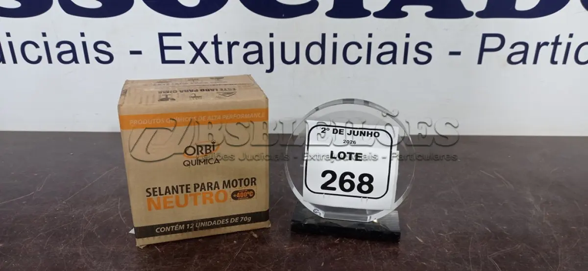 LOTE 268 - 12 BISNAGAS DE ADESIVO DE SILICONE NEUTRO DE 70G MARCA ORBI QUÍMICA. (NO ESTADO) ATENÇÃO! FAZER A VISITAÇÃO ANTES DE ARREMATAR, NÃO SABEMOS SE FUNCIONA, LEILÃO NÃO TEM GARANTIA E NEM DEVOLUÇÃO, SUJEITO A POSSÍVEIS AVARIAS VISÍVEIS/OCULTAS E/OU AUSÊNCIA DE COMPONENTES.