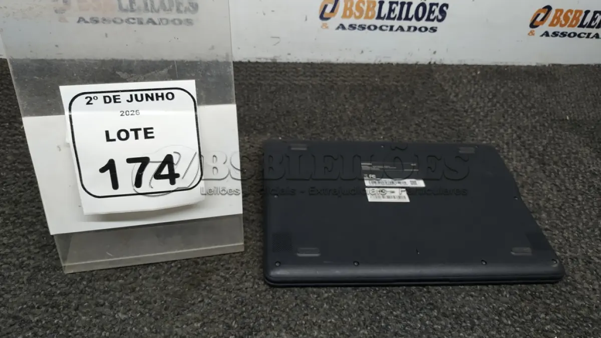LOTE 174 - 01 CROMEBOOK LINHA CONNECT MEMORIA 2GB, 16GB E.MMC TELA DE 11.6’’ MARCA SAMSUNG SEM FONTE. (NO ESTADO) ATENÇÃO! FAZER A VISITAÇÃO ANTES DE ARREMATAR, NÃO SABEMOS SE FUNCIONA, LEILÃO NÃO TEM GARANTIA E NEM DEVOLUÇÃO, SUJEITO A POSSÍVEIS AVARIAS VISÍVEIS/OCULTAS E/OU AUSÊNCIA DE COMPONENTES.