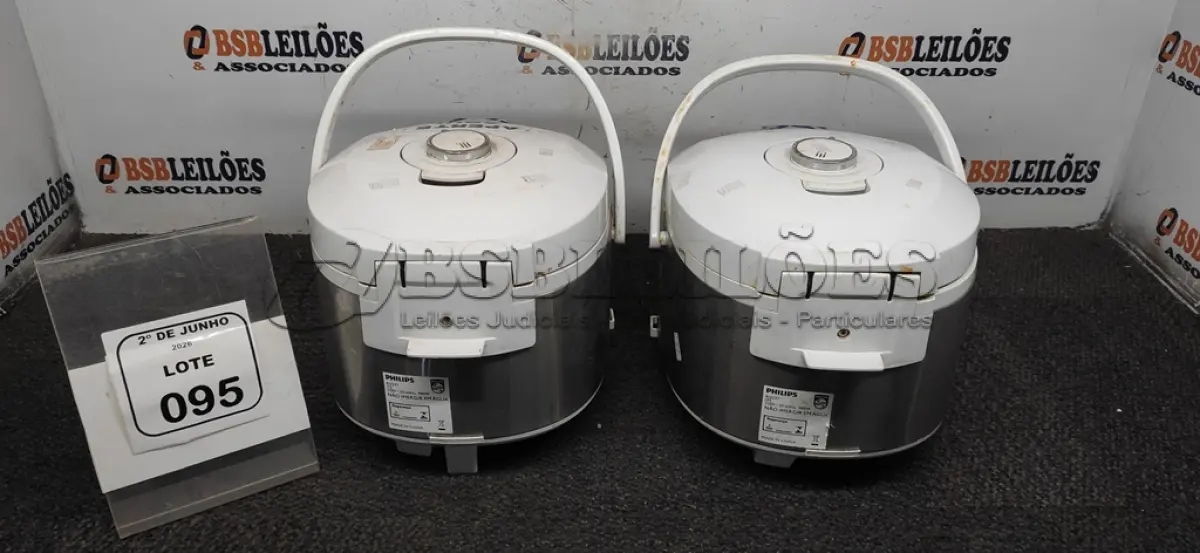 LOTE 095 - 02 PANELAS ELÉTRICAS MARCA WALITA. (NO ESTADO) ATENÇÃO! FAZER A VISITAÇÃO ANTES DE ARREMATAR, NÃO SABEMOS SE FUNCIONA, LEILÃO NÃO TEM GARANTIA E NEM DEVOLUÇÃO, SUJEITO A POSSÍVEIS AVARIAS VISÍVEIS/OCULTAS E/OU AUSÊNCIA DE COMPONENTES.