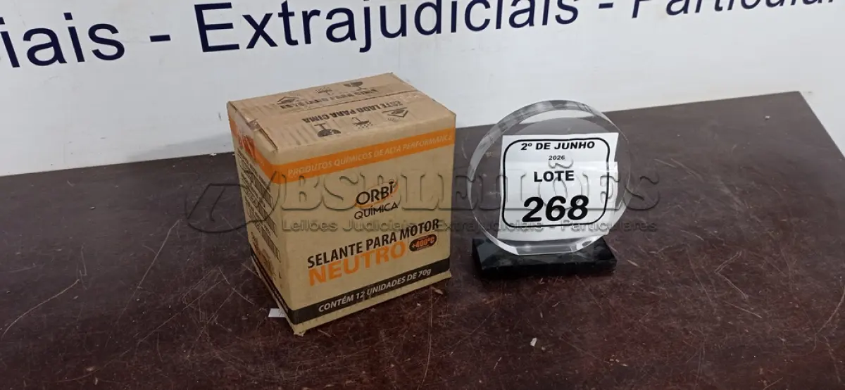 LOTE 268 - 12 BISNAGAS DE ADESIVO DE SILICONE NEUTRO DE 70G MARCA ORBI QUÍMICA. (NO ESTADO) ATENÇÃO! FAZER A VISITAÇÃO ANTES DE ARREMATAR, NÃO SABEMOS SE FUNCIONA, LEILÃO NÃO TEM GARANTIA E NEM DEVOLUÇÃO, SUJEITO A POSSÍVEIS AVARIAS VISÍVEIS/OCULTAS E/OU AUSÊNCIA DE COMPONENTES.