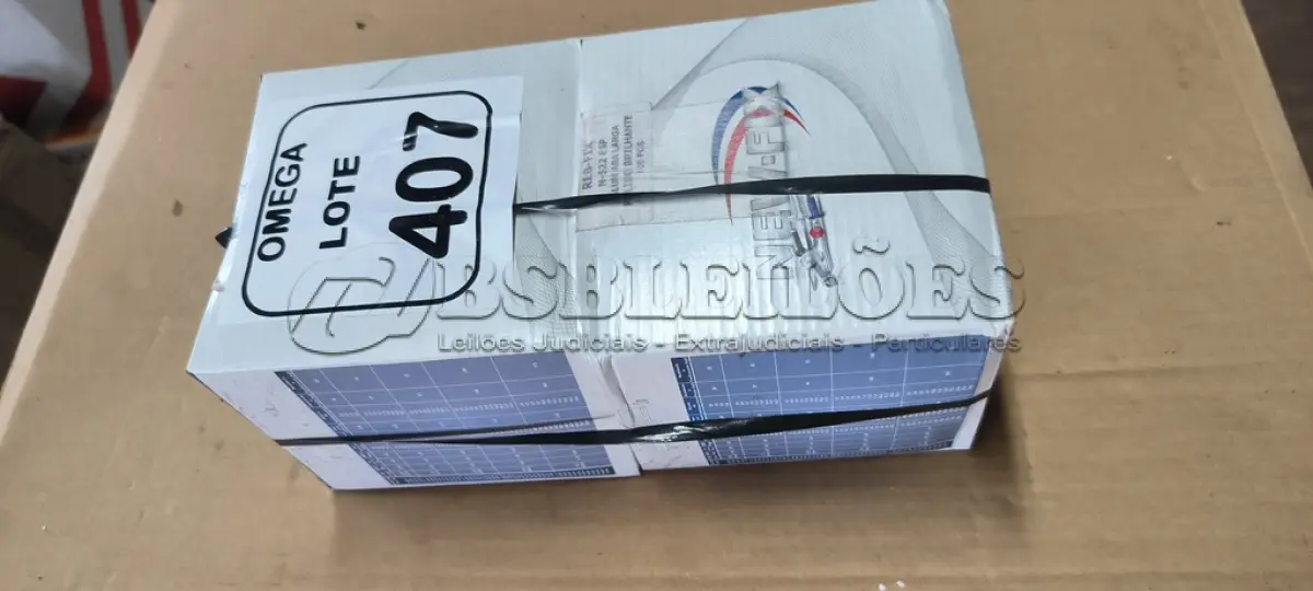 LOTE 407 - 500 REBITES DE ALUMÍNIO REPUXO - N522 - CX COM 500UN. (NO ESTADO EM QUE SE ENCONTRA. SUJEITO A AVARIAS OCULTAS/VISÍVEIS.)