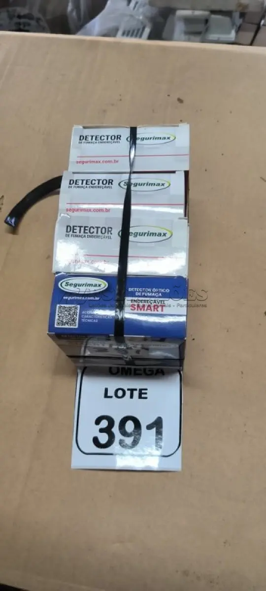 LOTE 391 - 04 DETECTORES ÓPTICOS DE FUMAÇA ENDEREÇAVEL - SEGURIMAX. (NO ESTADO EM QUE SE ENCONTRA. SUJEITO A AVARIAS OCULTAS/VISÍVEIS.)