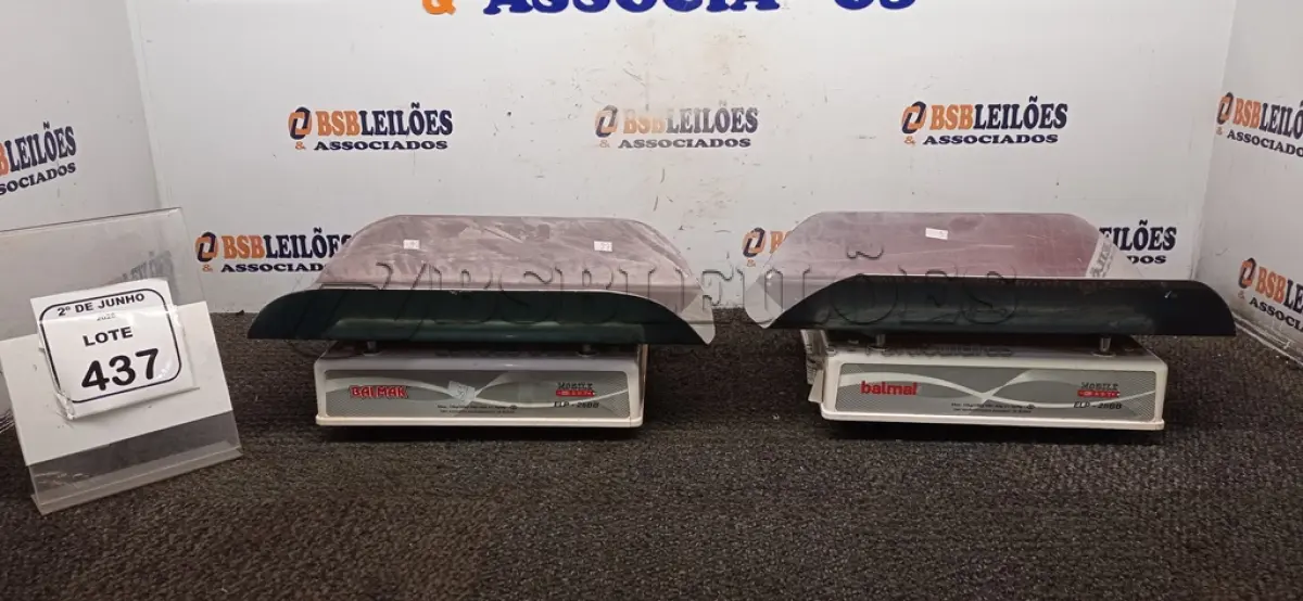 LOTE 437 - 02 BALANÇAS PEDIÁTRICAS MODELO ELP-25BB MARCA BALAMAX. (NO ESTADO) ATENÇÃO! FAZER A VISITAÇÃO ANTES DE ARREMATAR, NÃO SABEMOS SE FUNCIONA, LEILÃO NÃO TEM GARANTIA E NEM DEVOLUÇÃO, SUJEITO A POSSÍVEIS AVARIAS VISÍVEIS/OCULTAS E/OU AUSÊNCIA DE COMPONENTES.