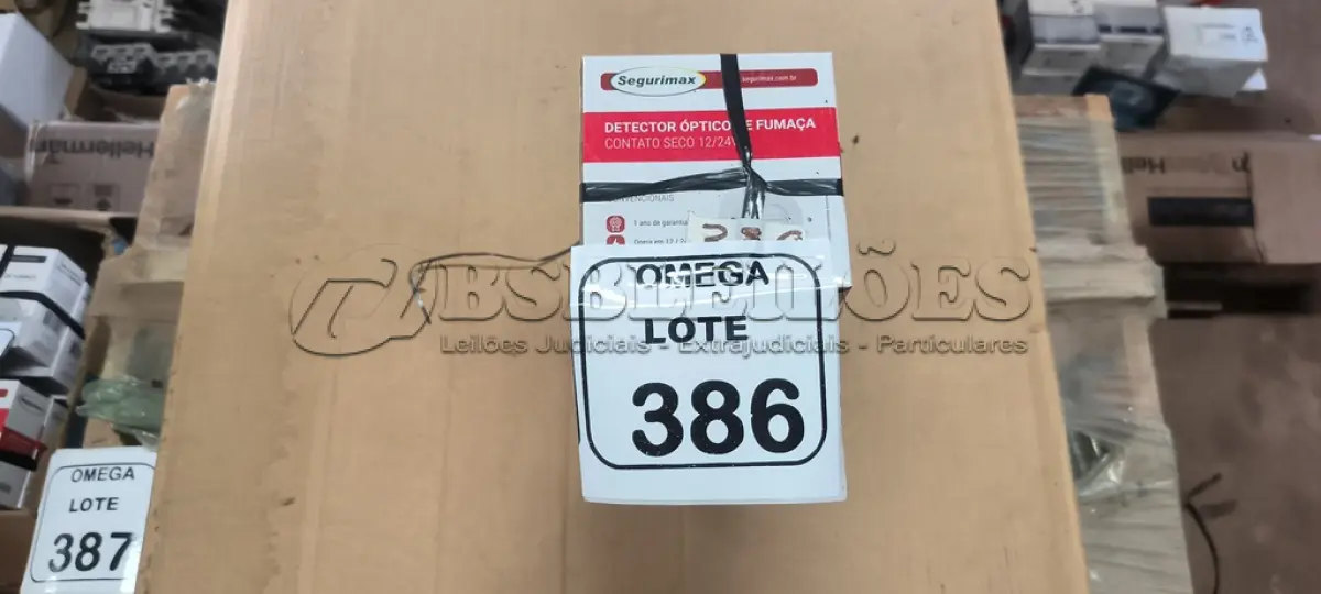 LOTE 386 - 06 DETECTORES ÓPTICOS DE FUMAÇA ENDEREÇAVEL - SEGURIMAX. (NO ESTADO EM QUE SE ENCONTRA. SUJEITO A AVARIAS OCULTAS/VISÍVEIS.)