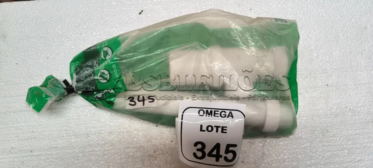 LOTE 345 - 01 SIFÃO TIPO COMO EM PVC BRANCO - AMANCO. (NO ESTADO EM QUE SE ENCONTRA. SUJEITO A AVARIAS OCULTAS/VISÍVEIS.)