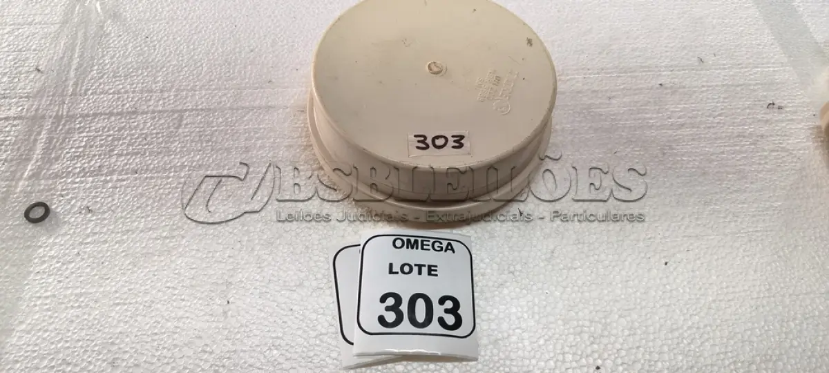 LOTE 303 - 01 TAMPÃO PCV SOLD. - Ø 200MM - ESGOTO. (NO ESTADO EM QUE SE ENCONTRA. SUJEITO A AVARIAS OCULTAS/VISÍVEIS.)