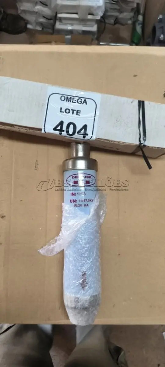 LOTE 404 - 01 FUSÍVEL HH 125A 15/17.5KV 40KA 6KGF 45X475X510MM. (NO ESTADO EM QUE SE ENCONTRA. SUJEITO A AVARIAS OCULTAS/VISÍVEIS.)