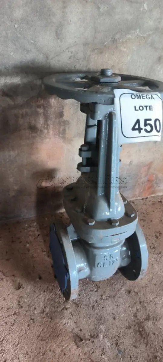 LOTE 450 - 01 REGISTRO DE GAVETA, FERRO DUCTIL GRANGEADO CUNHA EMBORRACHADA PN16 DN 150MM. (NO ESTADO EM QUE SE ENCONTRA. SUJEITO A AVARIAS OCULTAS/VISÍVEIS.)