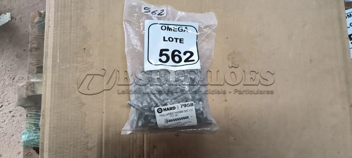 LOTE 562 - 100 PARAFUSOS CHUMBADOR RARDBOLT GALV. 7/16 - M6X50MM. (NO ESTADO EM QUE SE ENCONTRA. SUJEITO A AVARIAS OCULTAS/VISÍVEIS.)