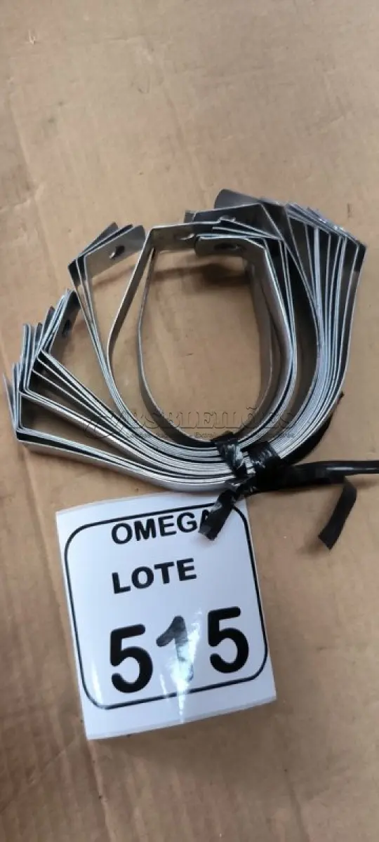 LOTE 515 - 12 ABRAÇADEIRAS TIPO GOTA 2 1/2". (NO ESTADO EM QUE SE ENCONTRA. SUJEITO A AVARIAS OCULTAS/VISÍVEIS.)