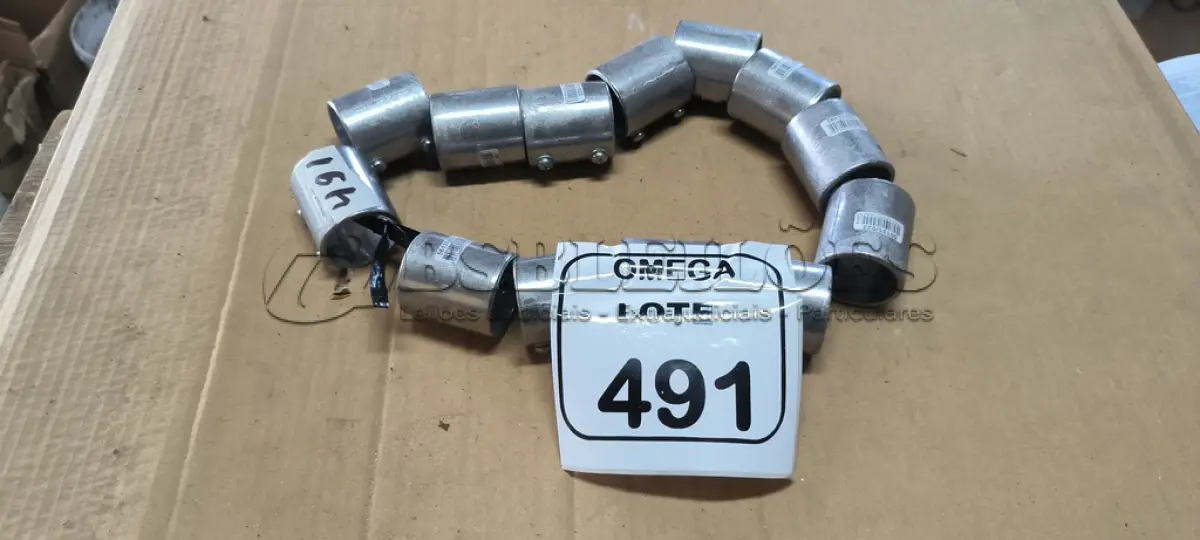 LOTE 491 - 13 EMENDAS  PARA ELETRODUTO 1". (NO ESTADO EM QUE SE ENCONTRA. SUJEITO A AVARIAS OCULTAS/VISÍVEIS.)