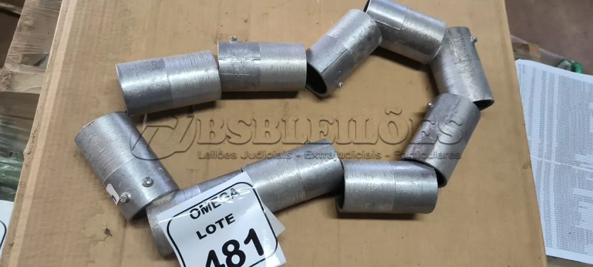 LOTE 481 - 10 LUVAS DE EMENDA SEM ROSCA - 200-112-X. (NO ESTADO EM QUE SE ENCONTRA. SUJEITO A AVARIAS OCULTAS/VISÍVEIS.)