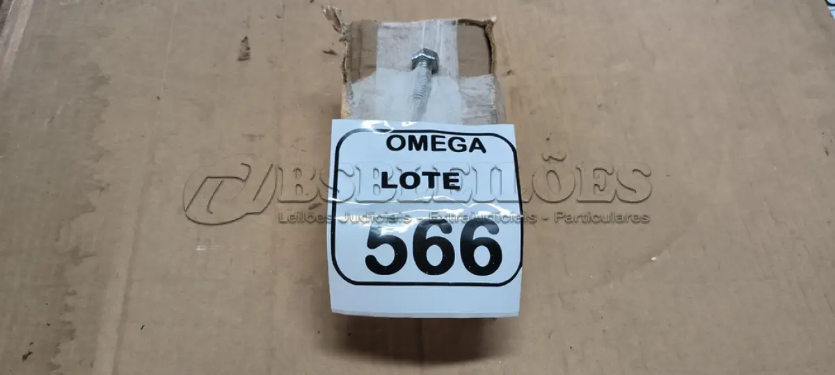 LOTE 566 - 100 PARAFUSOS SEXTAVADOS ZINCADO BRANCO 3/8X1". (NO ESTADO EM QUE SE ENCONTRA. SUJEITO A AVARIAS OCULTAS/VISÍVEIS.)