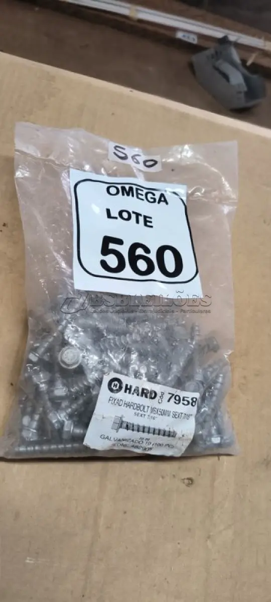 LOTE 560 - 100 PARAFUSOS CHUMBADOR RARDBOLT GALV. 7/16 - M6X50MM. (NO ESTADO EM QUE SE ENCONTRA. SUJEITO A AVARIAS OCULTAS/VISÍVEIS.)