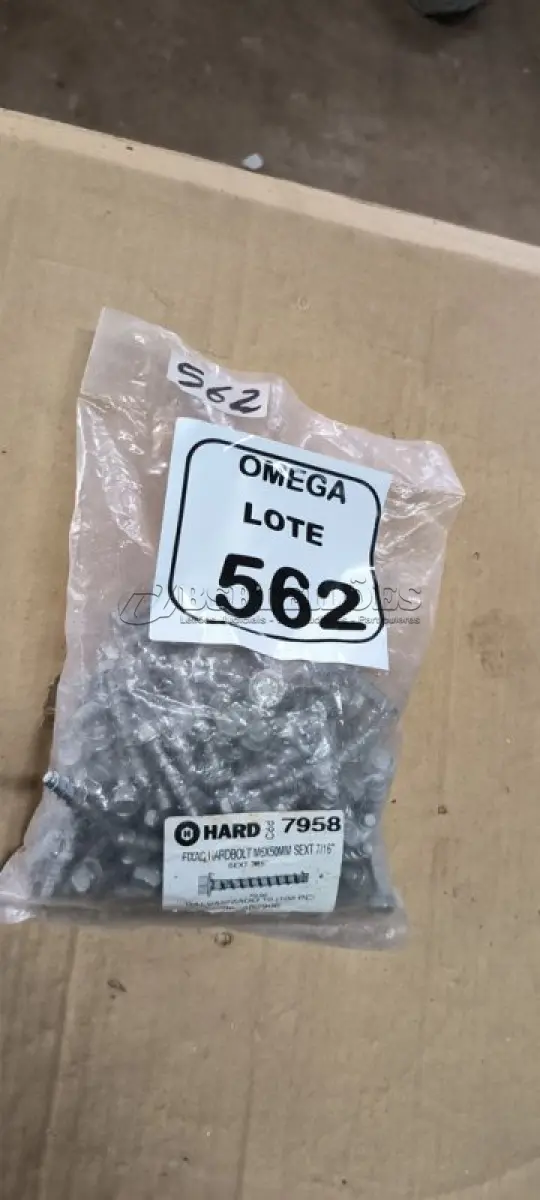 LOTE 562 - 100 PARAFUSOS CHUMBADOR RARDBOLT GALV. 7/16 - M6X50MM. (NO ESTADO EM QUE SE ENCONTRA. SUJEITO A AVARIAS OCULTAS/VISÍVEIS.)