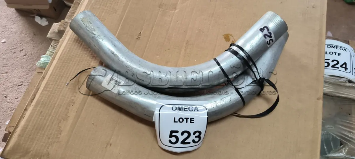 LOTE 523 - 02 CURVAS LONGA PARA ELETRODUTO 2". (NO ESTADO EM QUE SE ENCONTRA. SUJEITO A AVARIAS OCULTAS/VISÍVEIS.)