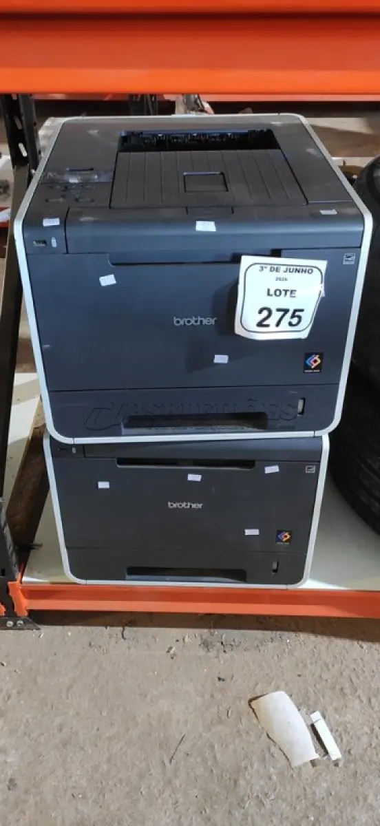 LOTE 275 - 02 IMPRESSORAS MODELO HL-41MARCA BROTHER. (NO ESTADO) ATENÇÃO! FAZER A VISITAÇÃO ANTES DE ARREMATAR, NÃO SABEMOS SE FUNCIONA, LEILÃO NÃO TEM GARANTIA E NEM DEVOLUÇÃO, SUJEITO A POSSÍVEIS AVARIAS VISÍVEIS/OCULTAS E/OU AUSÊNCIA DE COMPONENTES.