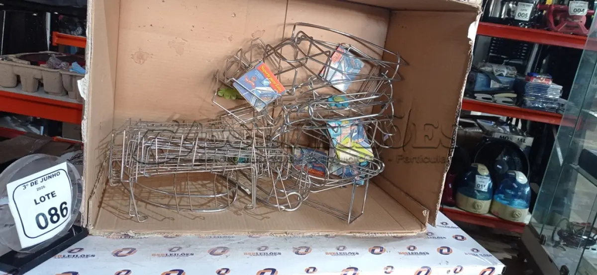 LOTE 086 - 01 LOTE COM VÁRIOS SUPORTES PARA COZINHA DIVERSOS. (NO ESTADO) ATENÇÃO! FAZER A VISITAÇÃO ANTES DE ARREMATAR, NÃO SABEMOS SE FUNCIONA, LEILÃO NÃO TEM GARANTIA E NEM DEVOLUÇÃO, SUJEITO A POSSÍVEIS AVARIAS VISÍVEIS/OCULTAS E/OU AUSÊNCIA DE COMPONENTES.
