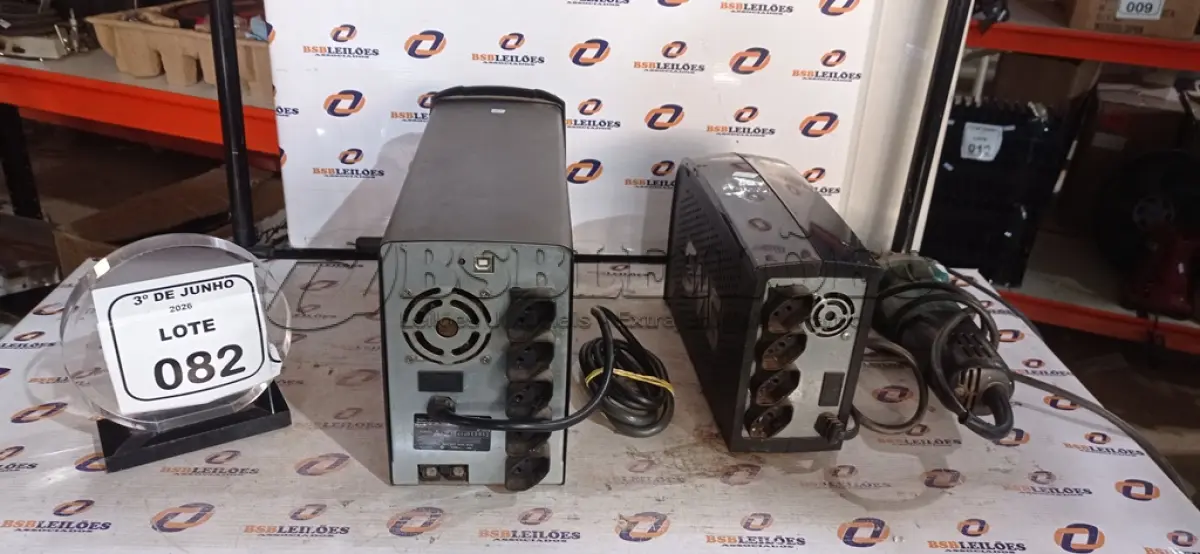 LOTE 082 - 01 ESMERILHADEIRA MARCA MAKITA E 02 NOBREAKS DE MARCAS E MODELOS DIVERSOS. (NO ESTADO) ATENÇÃO! FAZER A VISITAÇÃO ANTES DE ARREMATAR, NÃO SABEMOS SE FUNCIONA, LEILÃO NÃO TEM GARANTIA E NEM DEVOLUÇÃO, SUJEITO A POSSÍVEIS AVARIAS VISÍVEIS/OCULTAS E/OU AUSÊNCIA DE COMPONENTES.