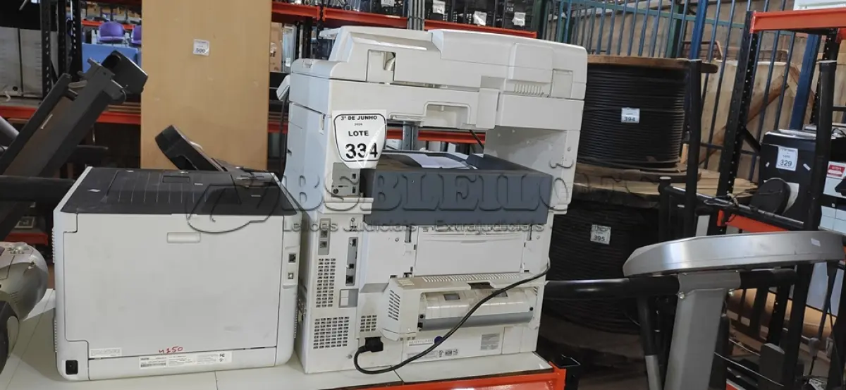 LOTE 334 - 01 IMPRESSORA MODELO HL-41 E 01 IMPRESSORA MODELO MC780 MARCA OKI. (NO ESTADO) ATENÇÃO! FAZER A VISITAÇÃO ANTES DE ARREMATAR, NÃO SABEMOS SE FUNCIONA, LEILÃO NÃO TEM GARANTIA E NEM DEVOLUÇÃO, SUJEITO A POSSÍVEIS AVARIAS VISÍVEIS/OCULTAS E/OU AUSÊNCIA DE COMPONENTES.
