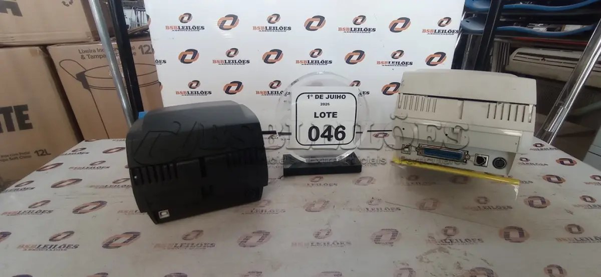 LOTE 046 - 02 IMPRESSORAS DE CUPOM MARCA DIEBOLD SEM FONTE. (NO ESTADO) ATENÇÃO! FAZER A VISITAÇÃO ANTES DE ARREMATAR, NÃO SABEMOS SE FUNCIONA, LEILÃO NÃO TEM GARANTIA E NEM DEVOLUÇÃO, SUJEITO A POSSÍVEIS AVARIAS VISÍVEIS/OCULTAS E/OU AUSÊNCIA DE COMPONENTES.
