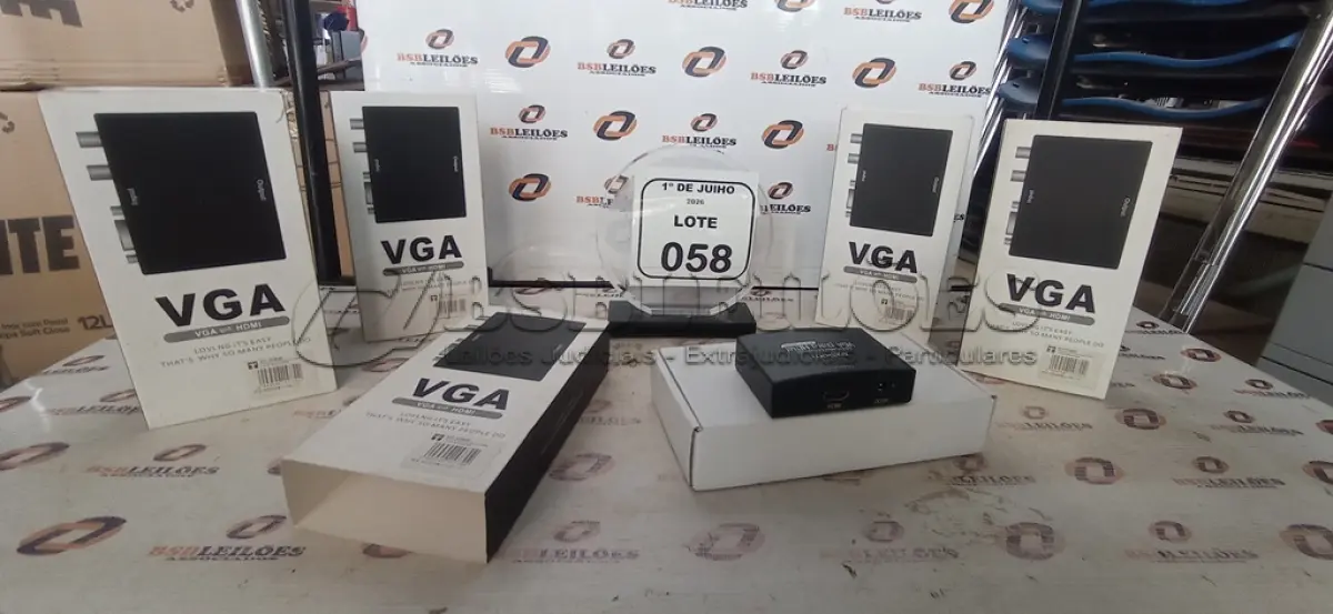 LOTE 058 - 05 ADAPTADORES CONVERSOR VGA PARA HDM. (NO ESTADO) ATENÇÃO! FAZER A VISITAÇÃO ANTES DE ARREMATAR, NÃO SABEMOS SE FUNCIONA, LEILÃO NÃO TEM GARANTIA E NEM DEVOLUÇÃO, SUJEITO A POSSÍVEIS AVARIAS VISÍVEIS/OCULTAS E/OU AUSÊNCIA DE COMPONENTES.