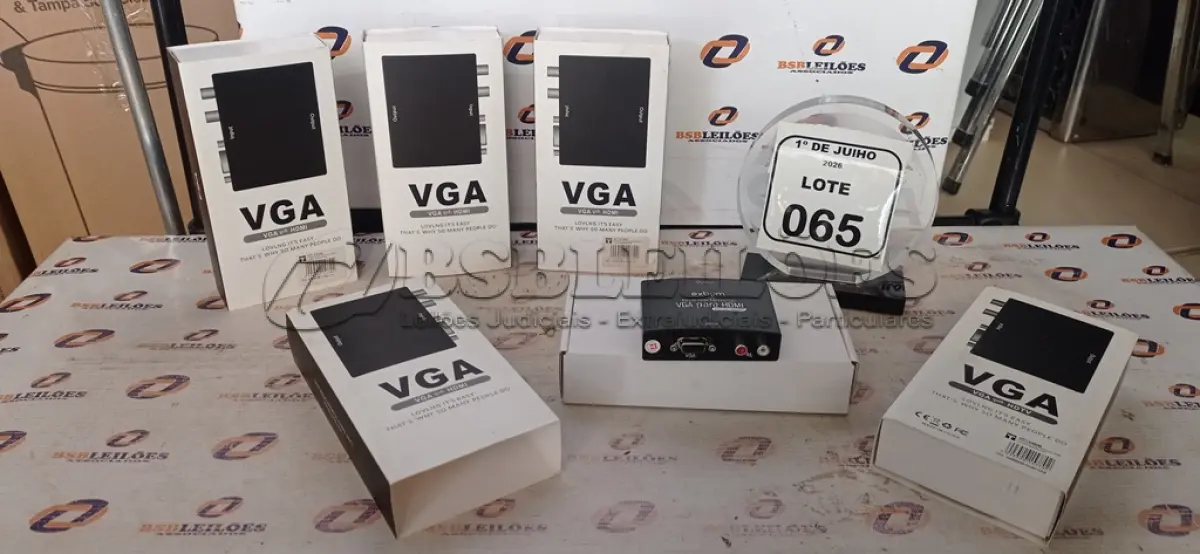LOTE 065 - 05 ADAPTADORES CONVERSOR VGA PARA HDM. (NO ESTADO) ATENÇÃO! FAZER A VISITAÇÃO ANTES DE ARREMATAR, NÃO SABEMOS SE FUNCIONA, LEILÃO NÃO TEM GARANTIA E NEM DEVOLUÇÃO, SUJEITO A POSSÍVEIS AVARIAS VISÍVEIS/OCULTAS E/OU AUSÊNCIA DE COMPONENTES.