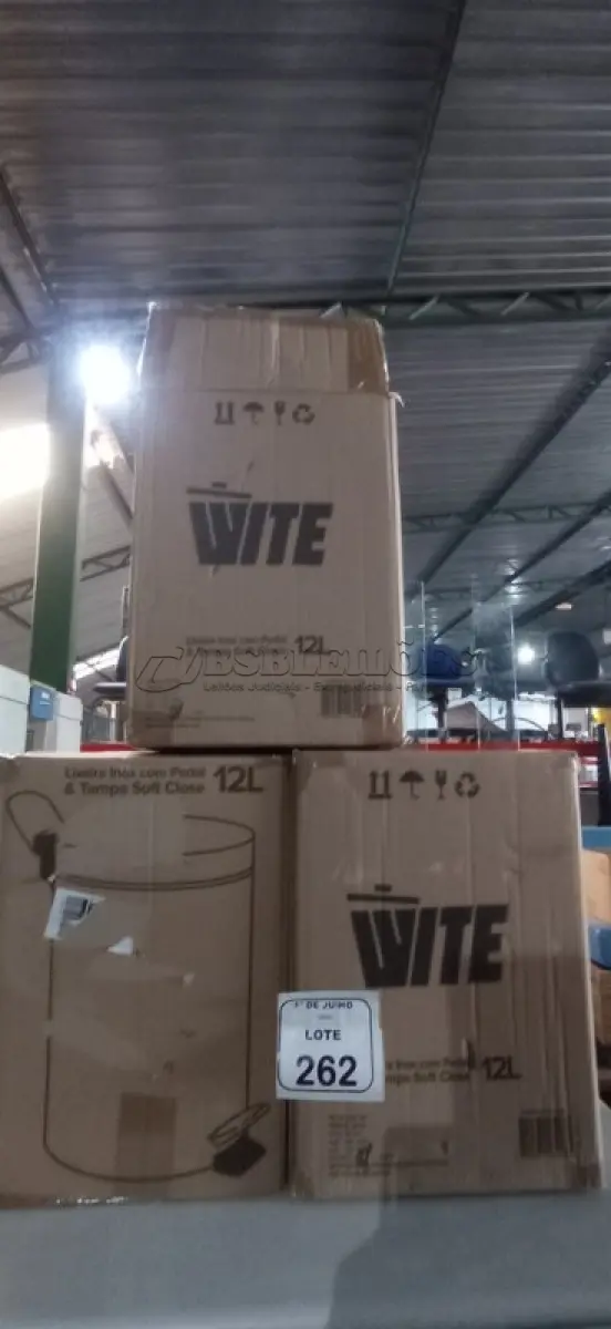 LOTE 262 - 03 LIXEIRAS EM INOX COM PEDAL SEM TAMPA. (NO ESTADO) ATENÇÃO! FAZER A VISITAÇÃO ANTES DE ARREMATAR, NÃO SABEMOS SE FUNCIONA, LEILÃO NÃO TEM GARANTIA E NEM DEVOLUÇÃO, SUJEITO A POSSÍVEIS AVARIAS VISÍVEIS/OCULTAS E/OU AUSÊNCIA DE COMPONENTES.
