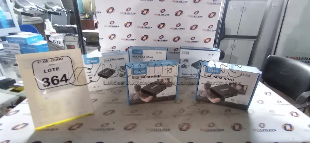 LOTE 364 - 05 ADAPTADORES CONVERSOR VGA PARA HDMI MARCA LOTUS. (NO ESTADO) ATENÇÃO! FAZER A VISITAÇÃO ANTES DE ARREMATAR, NÃO SABEMOS SE FUNCIONA, LEILÃO NÃO TEM GARANTIA E NEM DEVOLUÇÃO, SUJEITO A POSSÍVEIS AVARIAS VISÍVEIS/OCULTAS E/OU AUSÊNCIA DE COMPONENTES.
