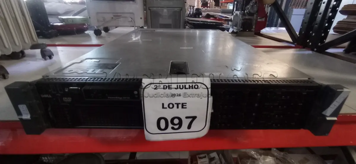 LOTE 097 - 01 SERVIDOR R710 COM 02 PROCESSADORES, 02 FONTES E MEMÓRIA DDR3 MARCA DELL. (NO ESTADO) ATENÇÃO! FAZER A VISITAÇÃO ANTES DE ARREMATAR, NÃO SABEMOS SE FUNCIONA, LEILÃO NÃO TEM GARANTIA E NEM DEVOLUÇÃO, SUJEITO A POSSÍVEIS AVARIAS VISÍVEIS/OCULTAS E/OU AUSÊNCIA DE COMPONENTES.