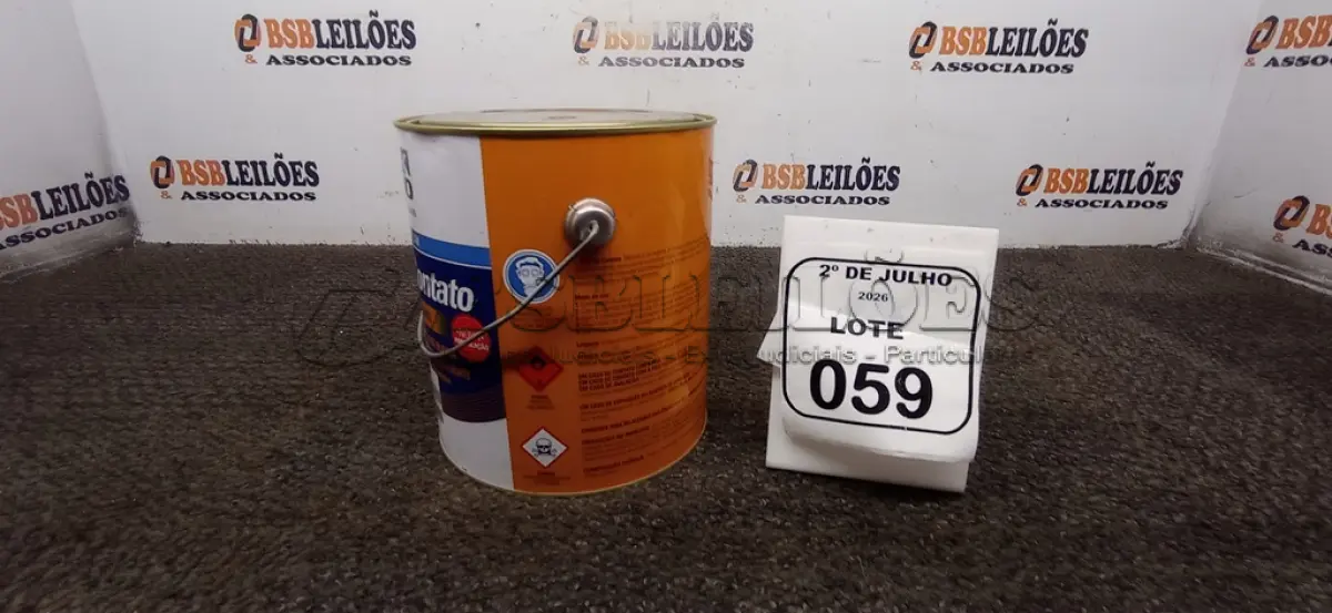 LOTE 059 - 01 LATA DE COLA DE CONTATO DE 2,8KG MARCA TEK BOND. (NO ESTADO) ATENÇÃO! FAZER A VISITAÇÃO ANTES DE ARREMATAR, NÃO SABEMOS SE FUNCIONA, LEILÃO NÃO TEM GARANTIA E NEM DEVOLUÇÃO, SUJEITO A POSSÍVEIS AVARIAS VISÍVEIS/OCULTAS E/OU AUSÊNCIA DE COMPONENTES.