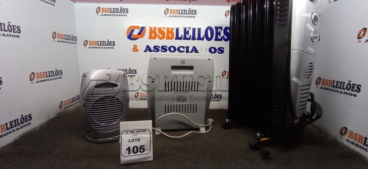 LOTE 105 - 03 AQUECEDORES DE MODELOS DIVERSOS MARCA MONDIAL. (NO ESTADO) ATENÇÃO! FAZER A VISITAÇÃO ANTES DE ARREMATAR, NÃO SABEMOS SE FUNCIONA, LEILÃO NÃO TEM GARANTIA E NEM DEVOLUÇÃO, SUJEITO A POSSÍVEIS AVARIAS VISÍVEIS/OCULTAS E/OU AUSÊNCIA DE COMPONENTES.