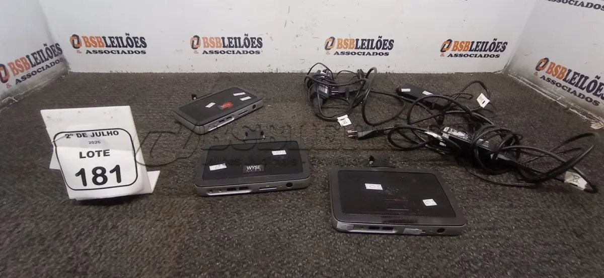 LOTE 181 - 03 MINIS  COMPUTADORES TERMINAIS MARCA WYSE. (NO ESTADO) ATENÇÃO! FAZER A VISITAÇÃO ANTES DE ARREMATAR, NÃO SABEMOS SE FUNCIONA, LEILÃO NÃO TEM GARANTIA E NEM DEVOLUÇÃO, SUJEITO A POSSÍVEIS AVARIAS VISÍVEIS/OCULTAS E/OU AUSÊNCIA DE COMPONENTES.