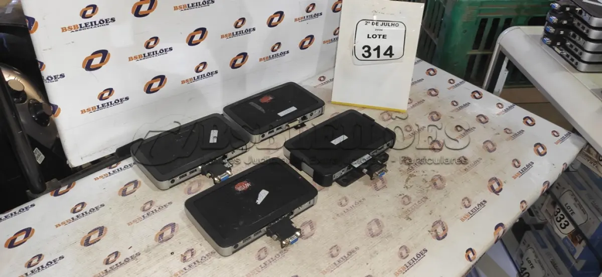 LOTE 314 - 04 MINIS COMPUTADORES TERMINAIS MARCA WYSE SEM FONTE. (NO ESTADO) ATENÇÃO! FAZER A VISITAÇÃO ANTES DE ARREMATAR, NÃO SABEMOS SE FUNCIONA, LEILÃO NÃO TEM GARANTIA E NEM DEVOLUÇÃO, SUJEITO A POSSÍVEIS AVARIAS VISÍVEIS/OCULTAS E/OU AUSÊNCIA DE COMPONENTES.