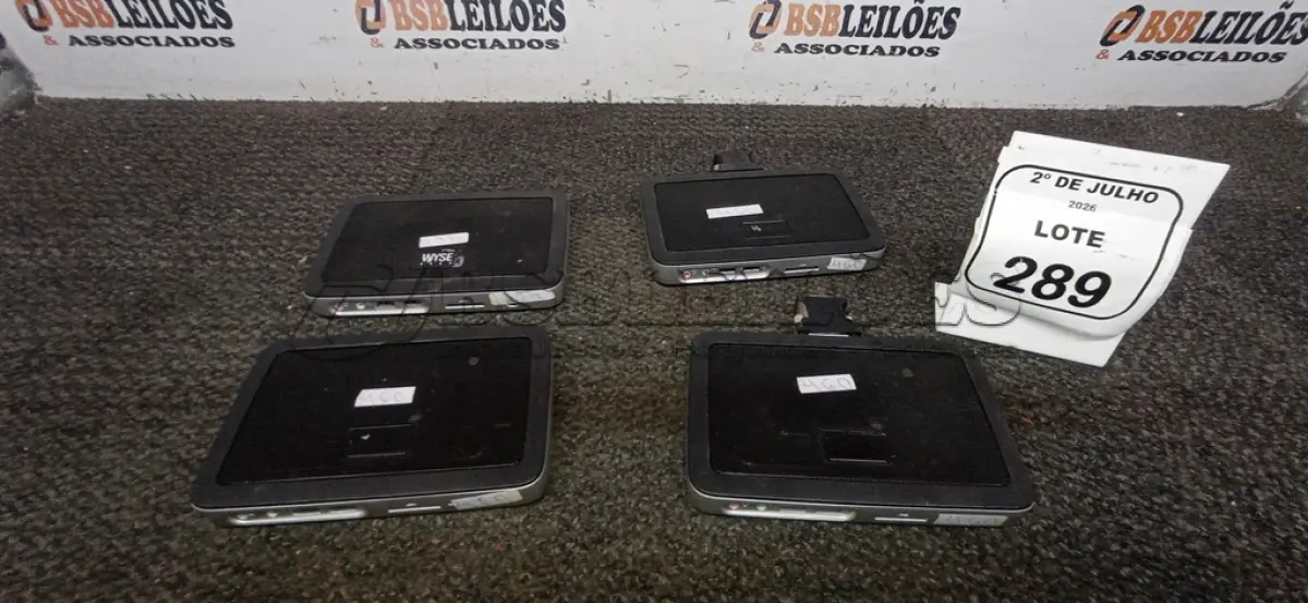 LOTE 289 - 04 MINIS COMPUTADORES TERMINAIS MARCA WYSE SEM FONTE. (NO ESTADO) ATENÇÃO! FAZER A VISITAÇÃO ANTES DE ARREMATAR, NÃO SABEMOS SE FUNCIONA, LEILÃO NÃO TEM GARANTIA E NEM DEVOLUÇÃO, SUJEITO A POSSÍVEIS AVARIAS VISÍVEIS/OCULTAS E/OU AUSÊNCIA DE COMPONENTES.