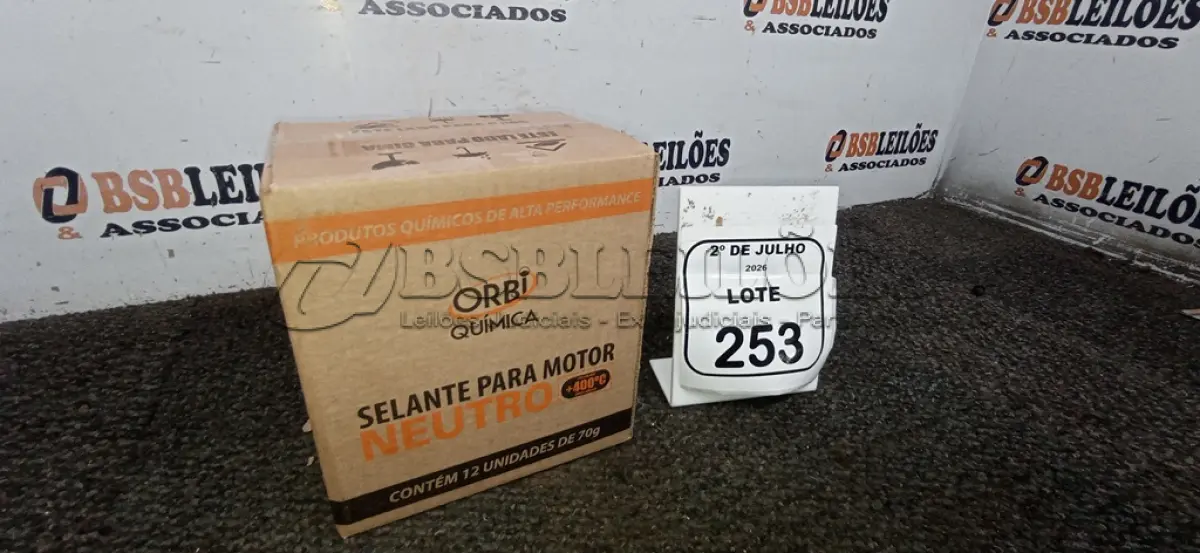 LOTE 253 - 12 BISNAGAS DE ADESIVO DE SILICONE NEUTRO PARA MOTOR DE 70G MARCA ORBI QUÍMICA. (NO ESTADO) ATENÇÃO! FAZER A VISITAÇÃO ANTES DE ARREMATAR, NÃO SABEMOS SE FUNCIONA, LEILÃO NÃO TEM GARANTIA E NEM DEVOLUÇÃO, SUJEITO A POSSÍVEIS AVARIAS VISÍVEIS/OCULTAS E/OU AUSÊNCIA DE COMPONENTES.