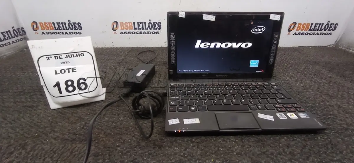 LOTE 186 - 01 NOTEBOOK MODELO IDEAPAD S10-3 MARCA LENOVO COM FONTE. (NO ESTADO) ATENÇÃO! FAZER A VISITAÇÃO ANTES DE ARREMATAR, NÃO SABEMOS SE FUNCIONA, LEILÃO NÃO TEM GARANTIA E NEM DEVOLUÇÃO, SUJEITO A POSSÍVEIS AVARIAS VISÍVEIS/OCULTAS E/OU AUSÊNCIA DE COMPONENTES.