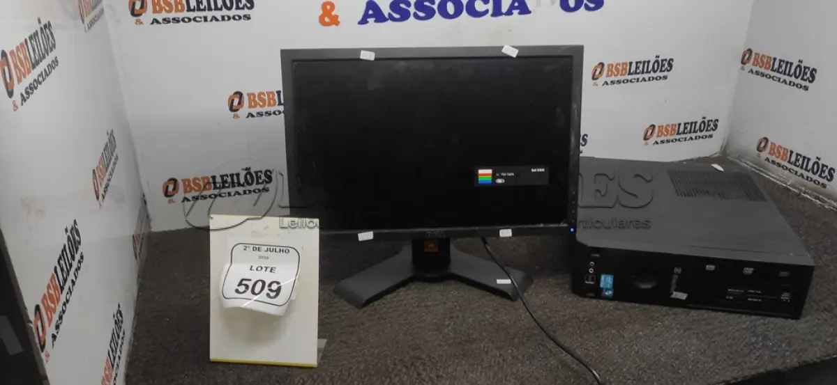 LOTE 509 - 01 MONITOR MARCA DELL E 01 CPU MARCA ITAUTEC. (NO ESTADO) ATENÇÃO! FAZER A VISITAÇÃO ANTES DE ARREMATAR, NÃO SABEMOS SE FUNCIONA, LEILÃO NÃO TEM GARANTIA E NEM DEVOLUÇÃO, SUJEITO A POSSÍVEIS AVARIAS VISÍVEIS/OCULTAS E/OU AUSÊNCIA DE COMPONENTES.