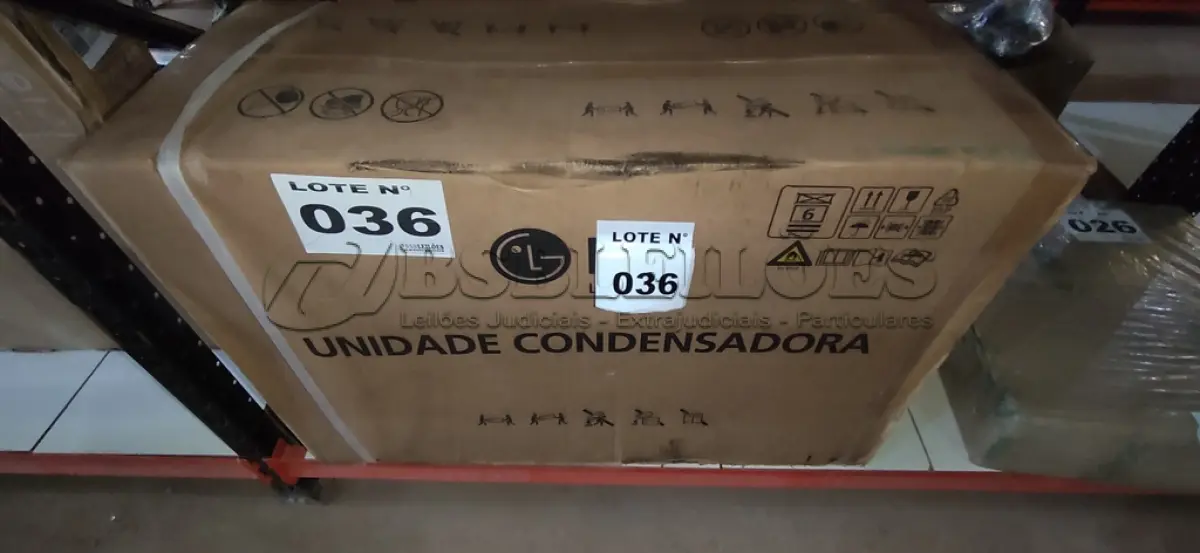 LOTE 036 - 01 CONDENSADORA AR CONDICIONADO LG DUAL INVERTER VOICE +AI 18.000 BTU'S - 220V (NO ESTADO, NÃO SABEMOS SE FUNCIONA. LEILÃO NÃO TEM GARANTIA E NEM DEVOLUÇÃO, SUJEITO A POSSÍVEIS AVARIAS VISÍVEIS/OCULTAS E/OU AUSÊNCIA DE COMPONENTES)