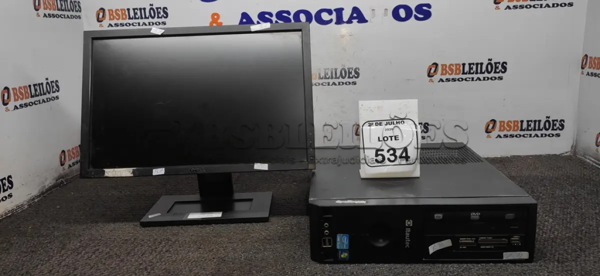 LOTE 534 - 01 MONITOR MARCA DELL E 01 CPU MARCA ITAUTEC. (NO ESTADO) ATENÇÃO! FAZER A VISITAÇÃO ANTES DE ARREMATAR, NÃO SABEMOS SE FUNCIONA, LEILÃO NÃO TEM GARANTIA E NEM DEVOLUÇÃO, SUJEITO A POSSÍVEIS AVARIAS VISÍVEIS/OCULTAS E/OU AUSÊNCIA DE COMPONENTES.