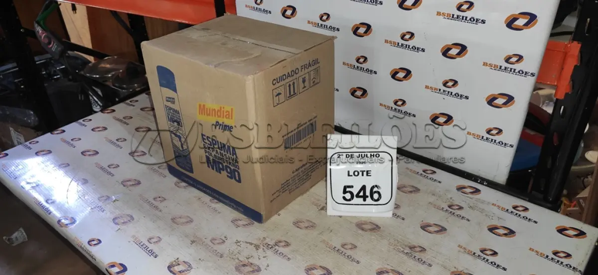 LOTE 546 - 12 LATAS DE ESPUMA EXPANSIVA DE POLIURETANO MP90 DE 500ML CADA MARCA MUNDIAL PRIME. (NO ESTADO) ATENÇÃO! FAZER A VISITAÇÃO ANTES DE ARREMATAR, NÃO SABEMOS SE FUNCIONA, LEILÃO NÃO TEM GARANTIA E NEM DEVOLUÇÃO, SUJEITO A POSSÍVEIS AVARIAS VISÍVEIS/OCULTAS E/OU AUSÊNCIA DE COMPONENTES.