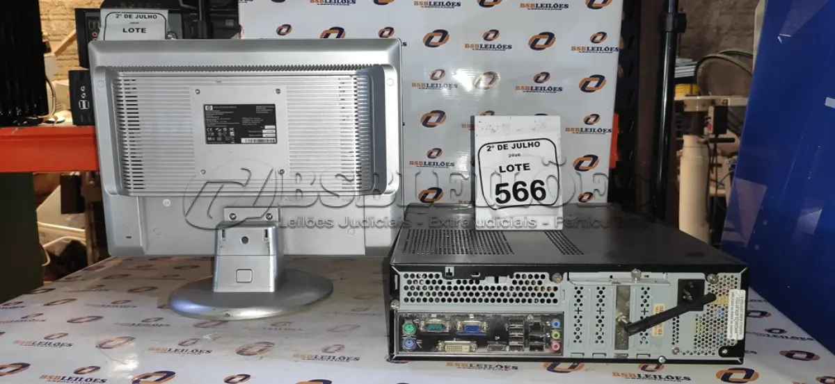 LOTE 566 - 01 MONITOR MARCA HP E 01 CPU MARCA SAMSUNG. (NO ESTADO) ATENÇÃO! FAZER A VISITAÇÃO ANTES DE ARREMATAR, NÃO SABEMOS SE FUNCIONA, LEILÃO NÃO TEM GARANTIA E NEM DEVOLUÇÃO, SUJEITO A POSSÍVEIS AVARIAS VISÍVEIS/OCULTAS E/OU AUSÊNCIA DE COMPONENTES.