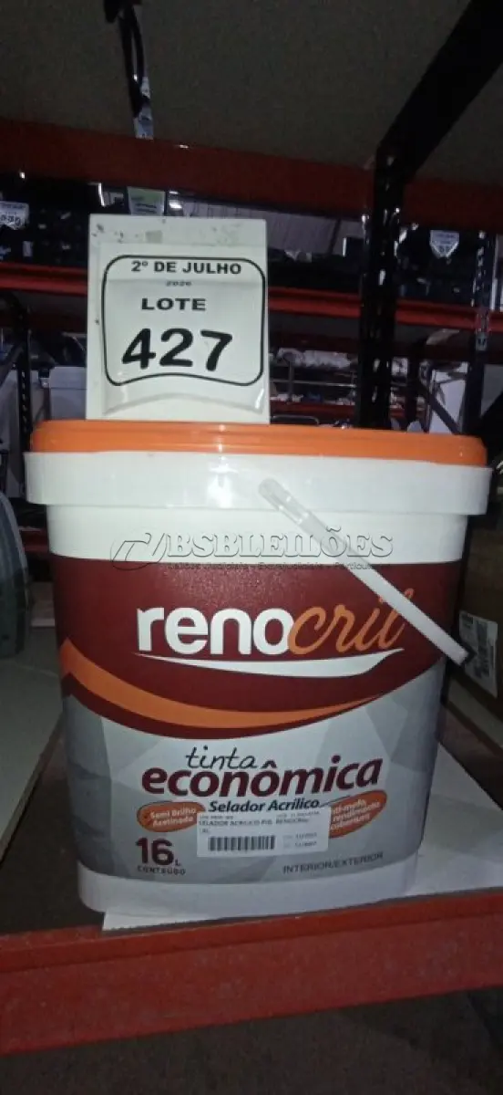 LOTE 427 - 01 BALDE DE SELADOR 16L MARCA RENOCRIL. (NO ESTADO) ATENÇÃO! FAZER A VISITAÇÃO ANTES DE ARREMATAR, NÃO SABEMOS SE FUNCIONA, LEILÃO NÃO TEM GARANTIA E NEM DEVOLUÇÃO, SUJEITO A POSSÍVEIS AVARIAS VISÍVEIS/OCULTAS E/OU AUSÊNCIA DE COMPONENTES.
