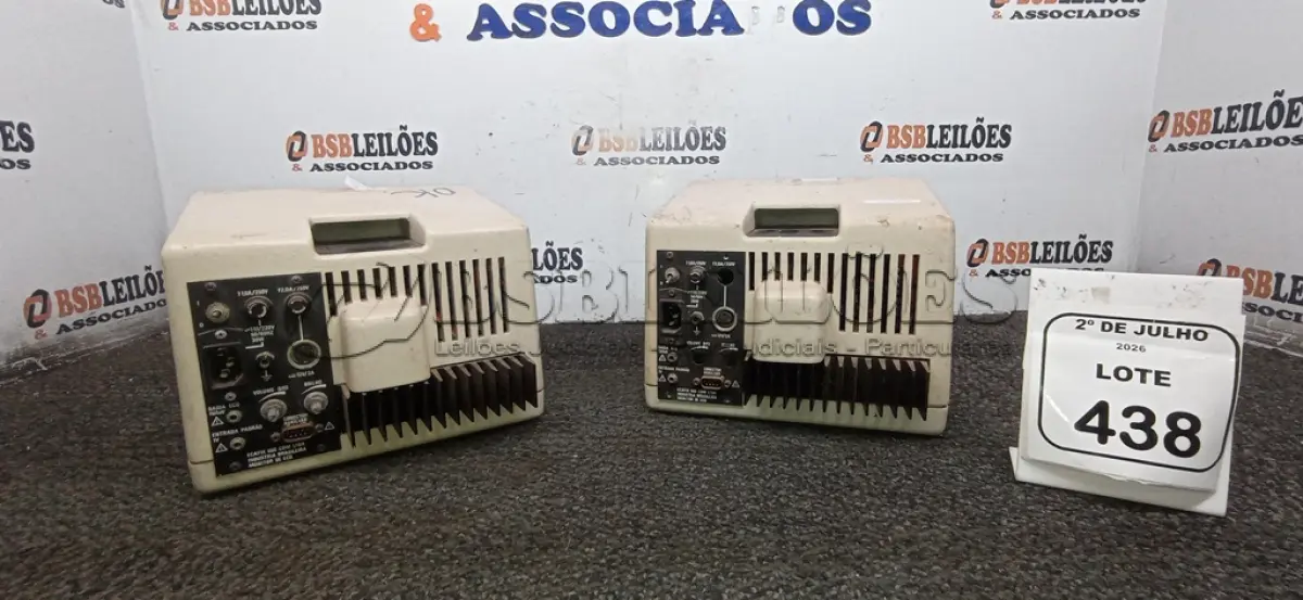 LOTE 438 - 02 MONITORES CARDÍACOS MODELO MCL 07 MARCA ECAFIX. (NO ESTADO) ATENÇÃO! FAZER A VISITAÇÃO ANTES DE ARREMATAR, NÃO SABEMOS SE FUNCIONA, LEILÃO NÃO TEM GARANTIA E NEM DEVOLUÇÃO, SUJEITO A POSSÍVEIS AVARIAS VISÍVEIS/OCULTAS E/OU AUSÊNCIA DE COMPONENTES.